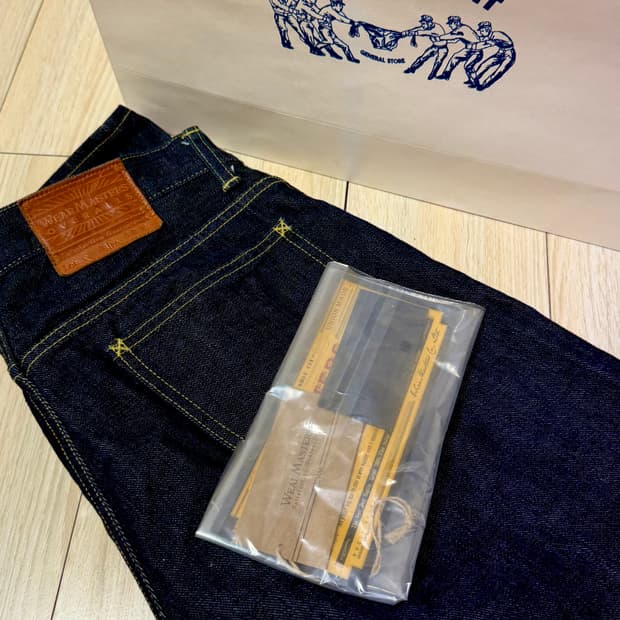 어트랙션즈 웨어마스터즈 스트레이트 원워시 셀비지데님 30사이즈