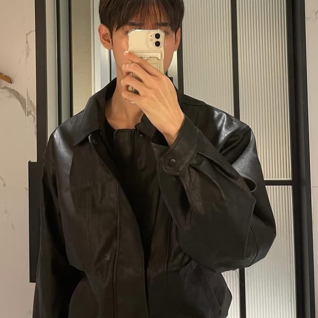 빈티지 가죽 레더 자켓