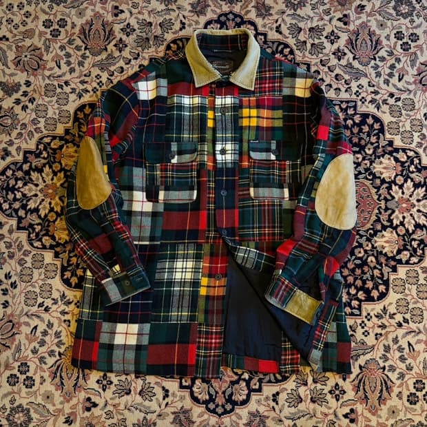 파쏘나블 트위드 패치워크 자켓 105