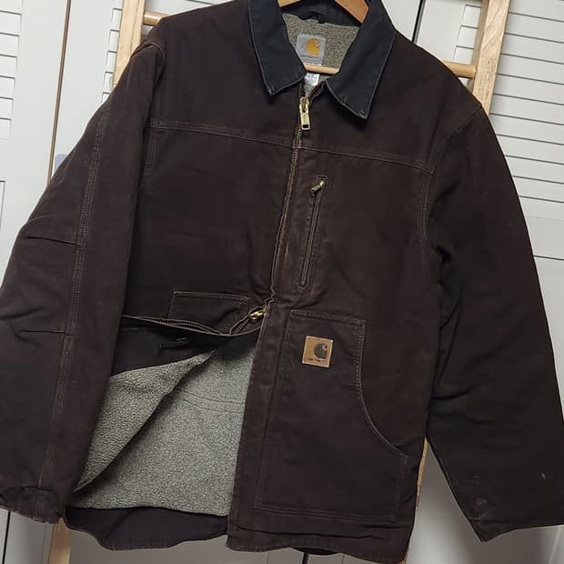 칼하트 디트로이트 브라운 c81 워크 자켓