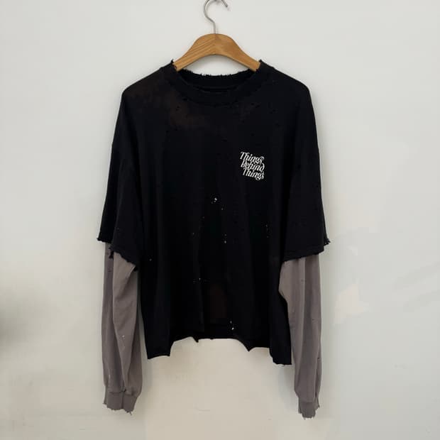 빈티지 레이어드 긴팔