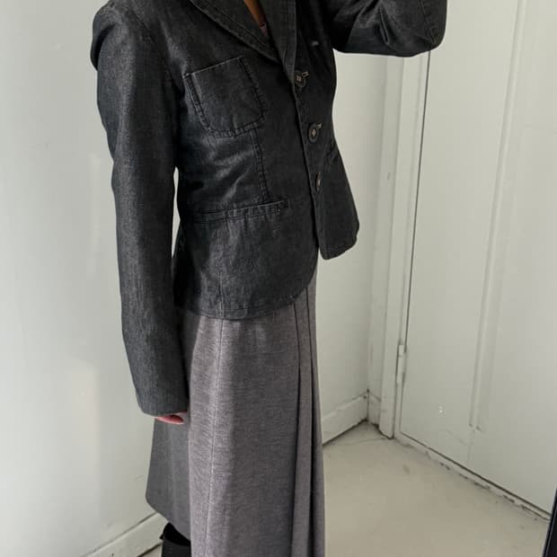 막스마라 빈티지 데님 숏자켓