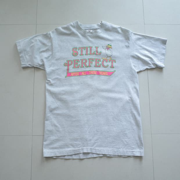80s USA 후르츠 STILL PERFECT 싱글스티치 티셔츠