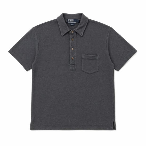 폴로 랄프로렌 와플 카라티 블랙 S