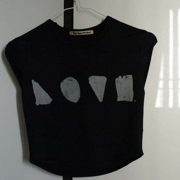 Tho open product TURN UP SLEEVELESS 크롭탑