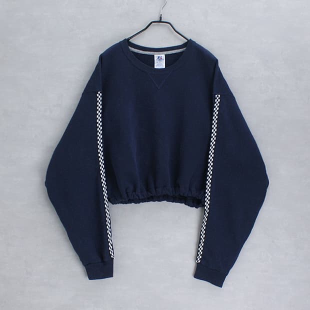 RUSSELL _ remake crop sweat shirt
