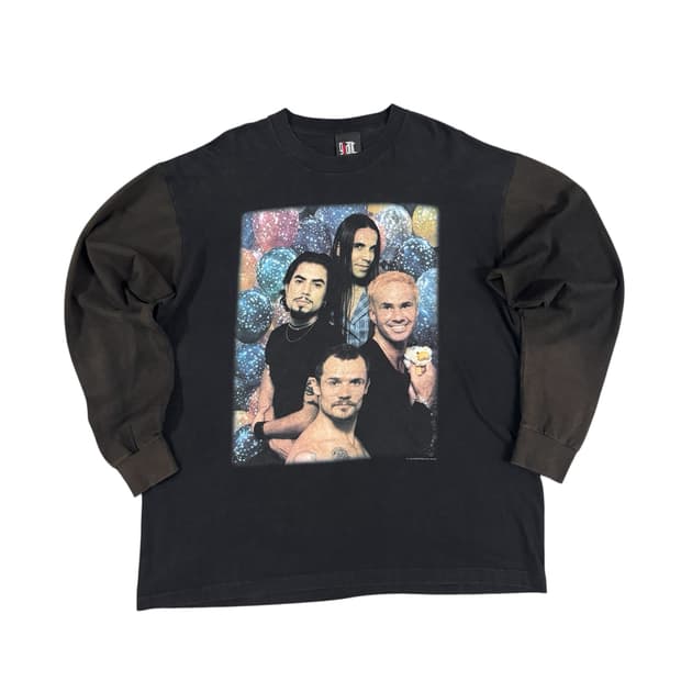 빈티지 90s 레드핫칠리페퍼스 초상화 롱슬리브 티셔츠 RHCP