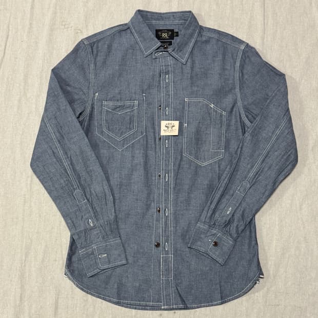 더블알엘 10ss 스티치 포켓 워크 셔츠 S