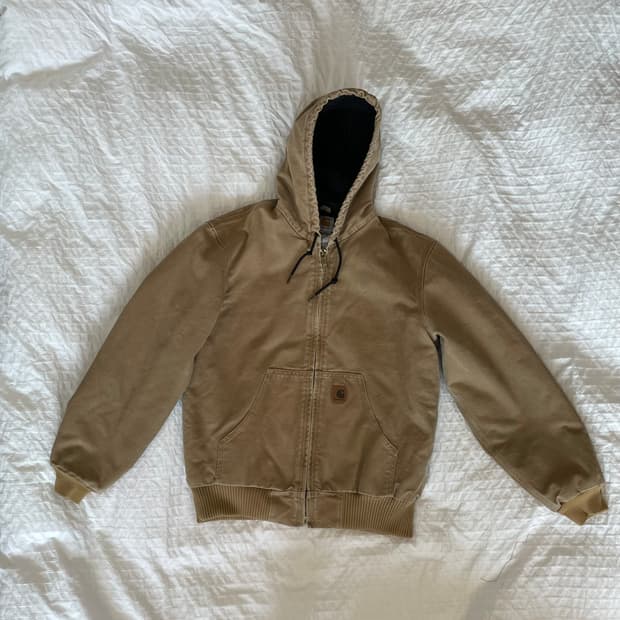 칼하트 J130 워싱 덕 액티브 후드 브라운 S