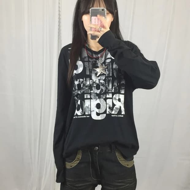 Jpn T-Graphics Rigid Long Sleeve Tee