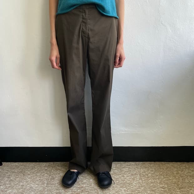 prada brown cotton pants