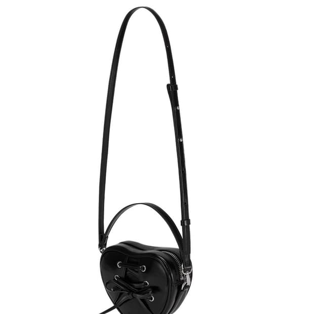 FIND KAPOOR 리본 타이 하트백 블랙