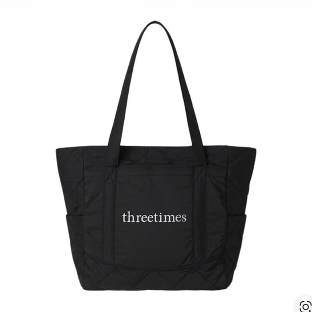 쓰리타임즈 베베 토트백 블랙