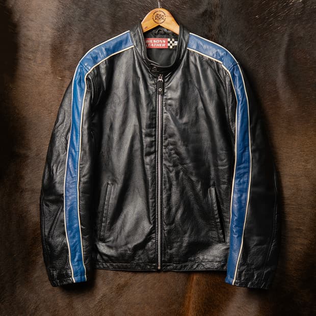 [107] 90s~ 윌슨 레더 레이싱 자켓 WILSONS LEATHER 