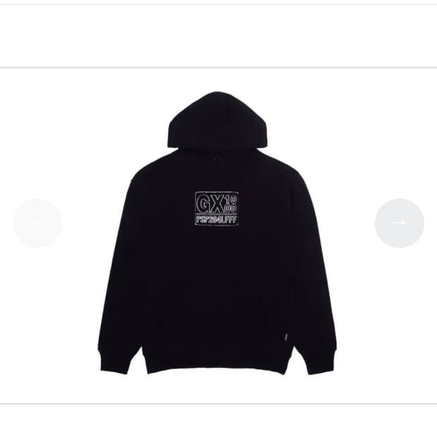 GX1000 후드티 블랙 (M)