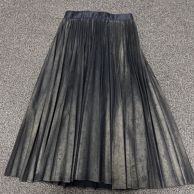 SYSTEM 시스템 한섬 여성 플리츠 롱 스커트 치마 28인치