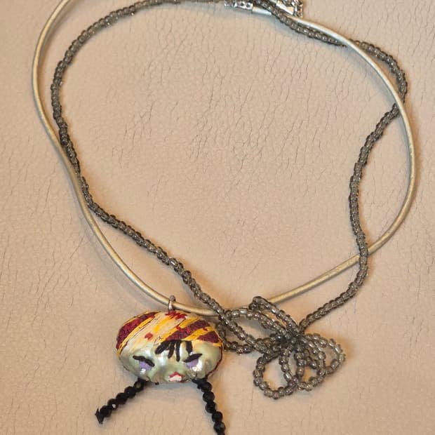 Fabric Doll Necklace