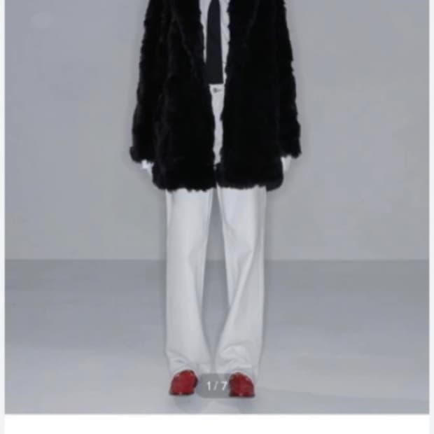 나체 nache 퍼 하프코트