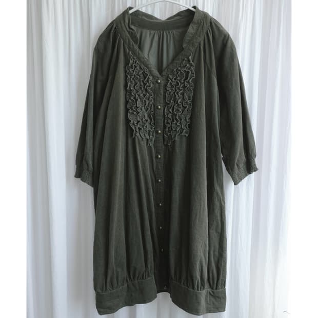 Khaki vintage dress