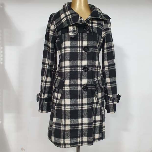 빈티지 체크 코트 y2k 달천깔 아무깔 갸루 모리걸 라떼갸루