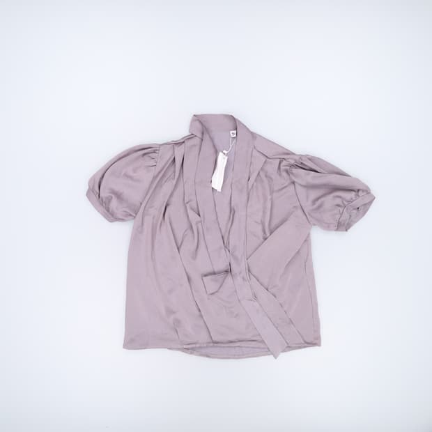 실측확인 빈티지 여성 블라우스 0608H