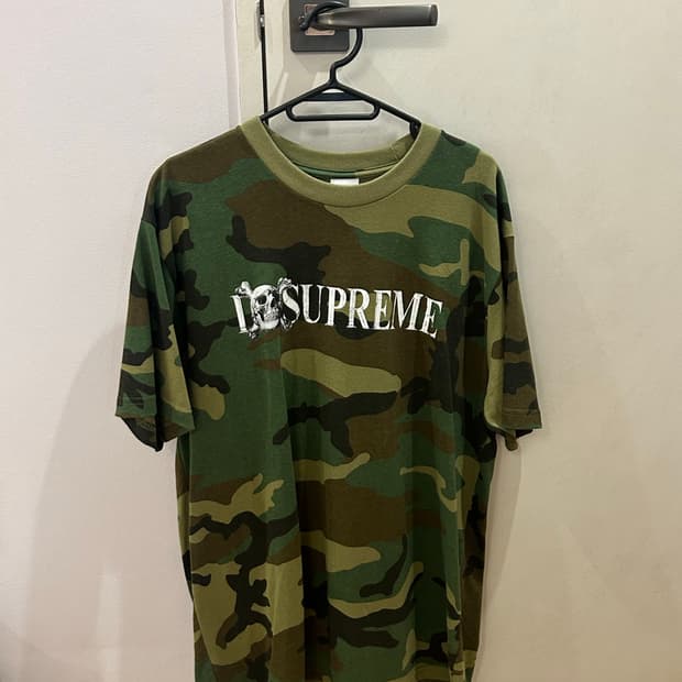 Supreme 스컬티셔츠 우드랜드 카모 25fw 