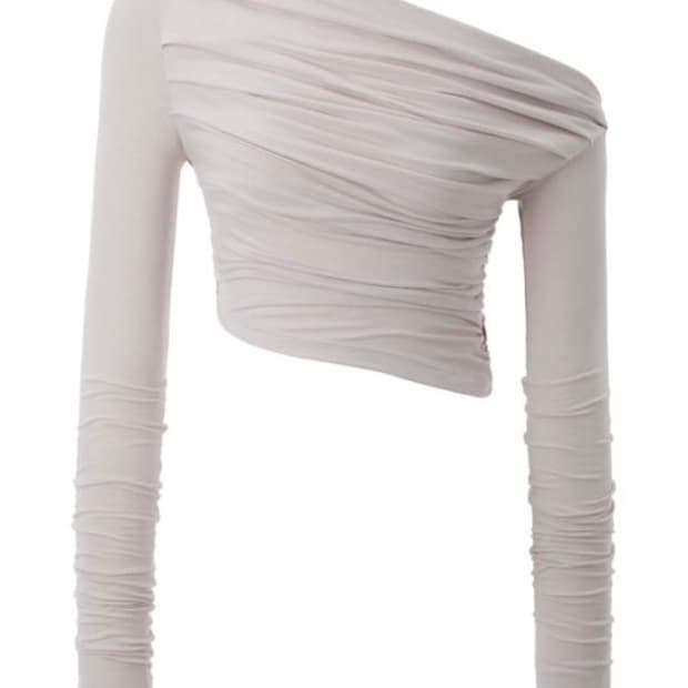 쓰리타임즈 드레이프 블라우스 핑크