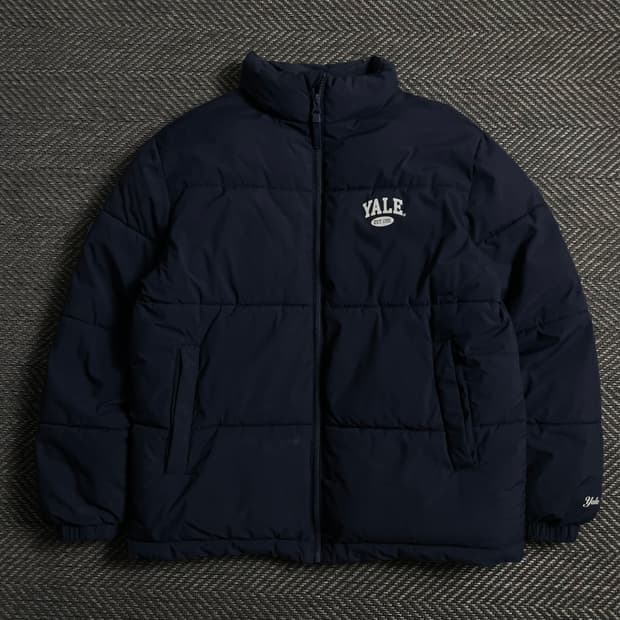 YALE 예일 로고 베이직 푸퍼 패딩o 4735