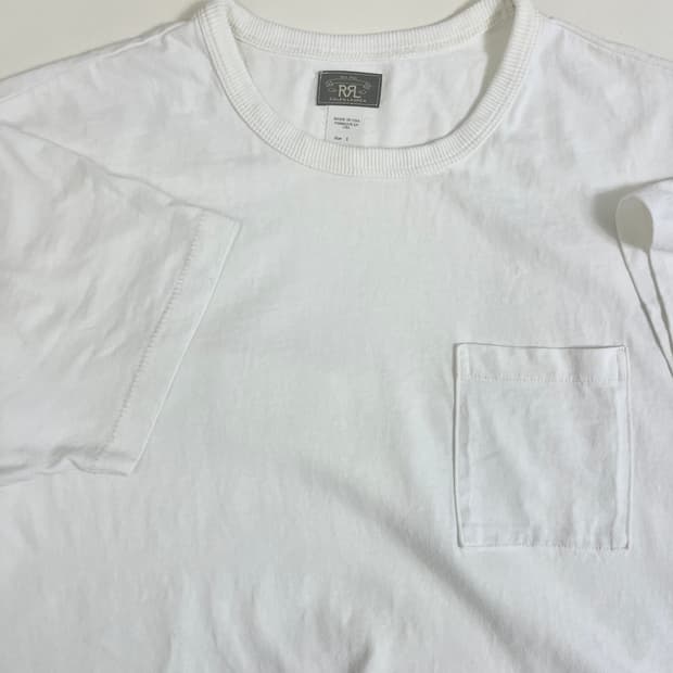 rrl 더블알엘 포켓티셔츠 오프화이트 / m