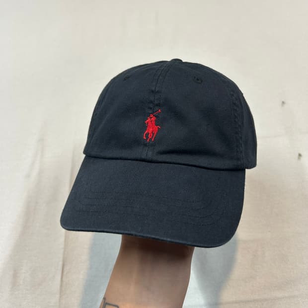 폴로 랄프로렌 블랙 볼캡 모자 가죽스트랩 정품 미사용품