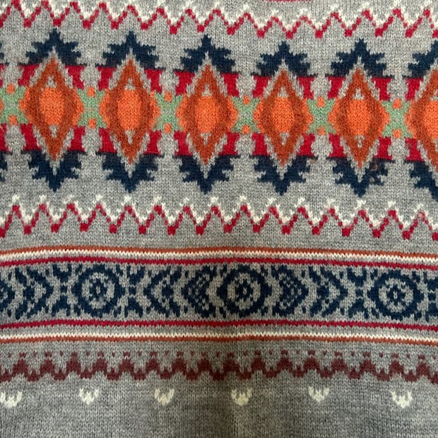 H&M LOGG 빈티지 노르딕 니트