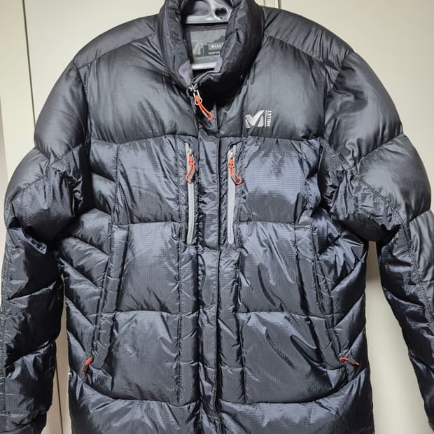 밀레 정품 구스패딩 100사이즈 윈드스토퍼 패딩 팝니다 