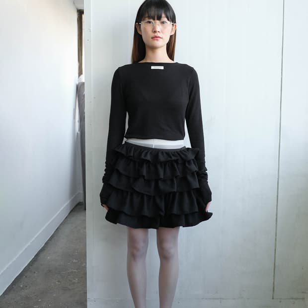 순지 soonji 헤비 플레어 스커트