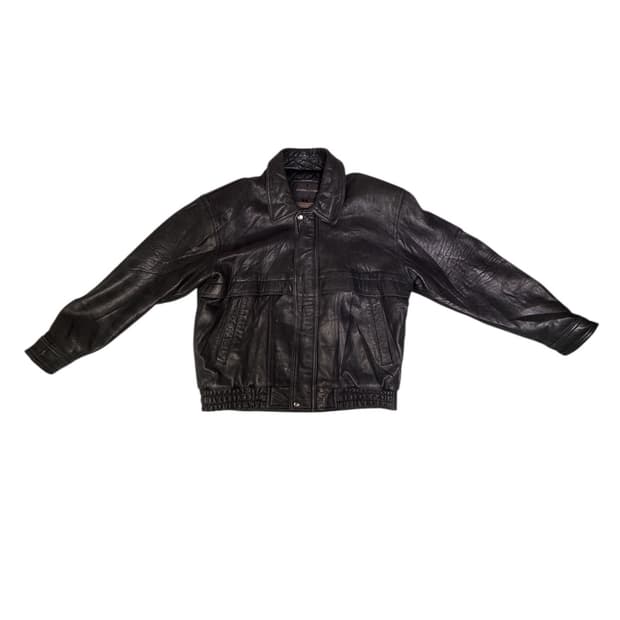 빈티지 DHOMME A HOMME 양가죽 레더 봄버 자켓 M