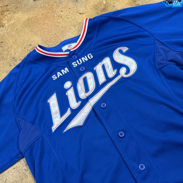 [105] 삼성 라이온즈 야구 유니폼 블루 구자욱 마킹 b10