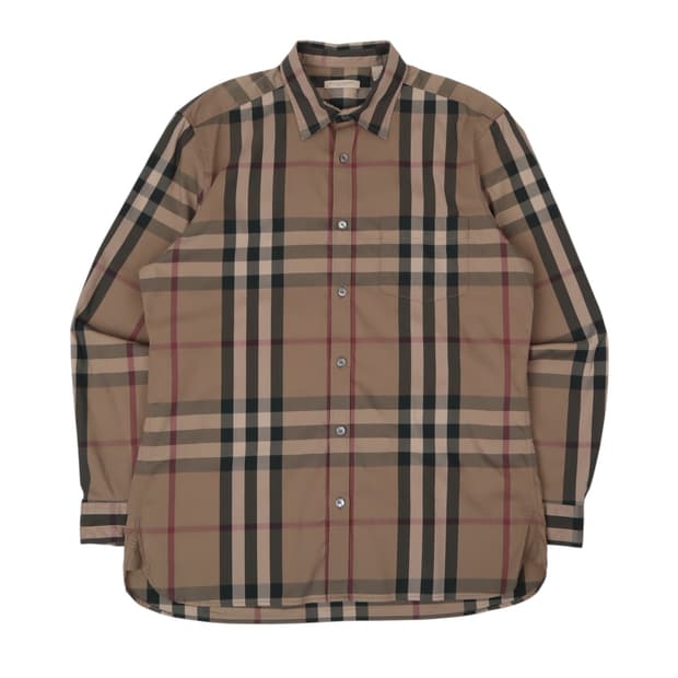 버버리 브릿 신형 브라운 노바체크 셔츠