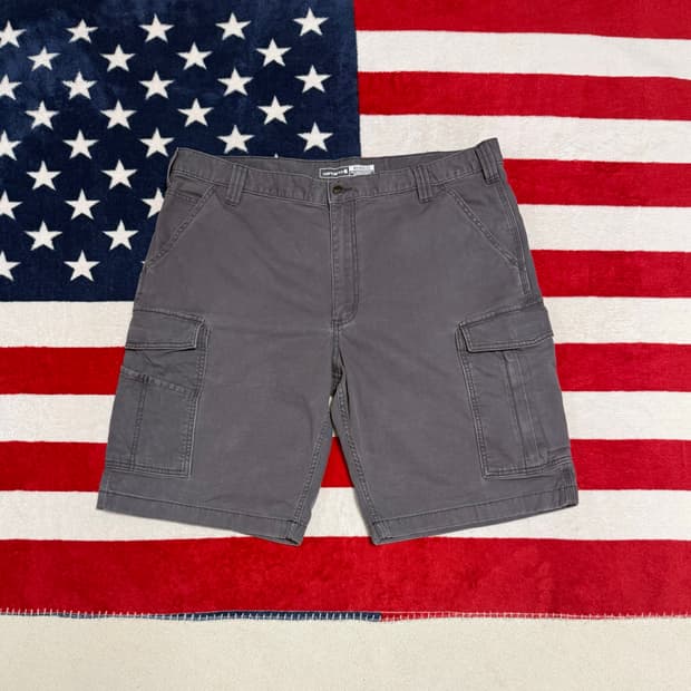 Carhartt 칼하트 덕캔버스 카고 워크 빈티지 하프팬츠 [40]