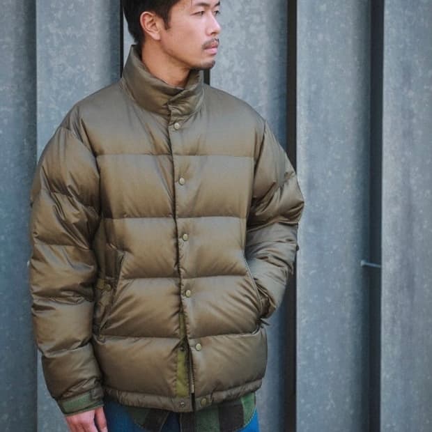 빔즈 립스탑 다운 패딩 파카 숏패딩 M