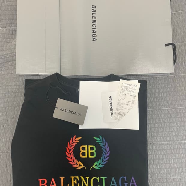 발렌시아가 레인보우 월계수 반팔M (105)