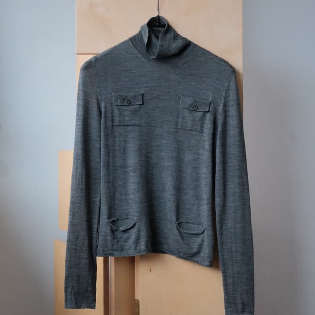 JIL SANDER Front Pocket High-neck Knit