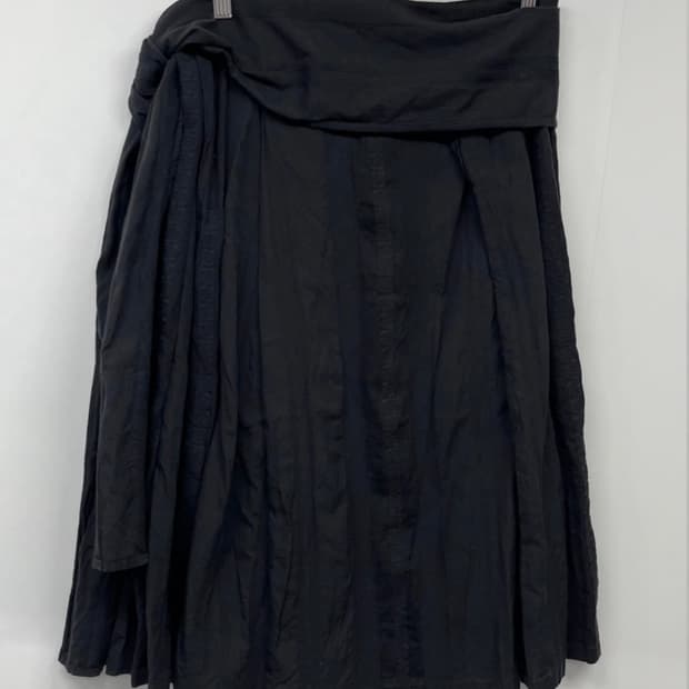 yohji yamamoto noir wrap skirt 