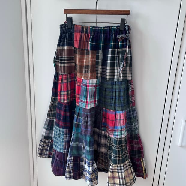 Sample vintage 리얼패치 롱 스커트 