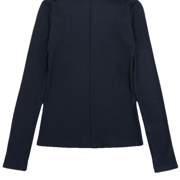 에옹쓰 eonts Zip Turtleneck Top - Navy