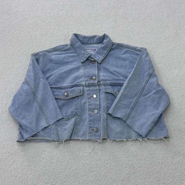55정도 빈티지 여성 크롭 데님 자켓 0303E