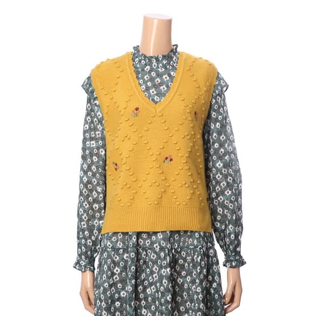 써스데이아일랜드 니트 조끼