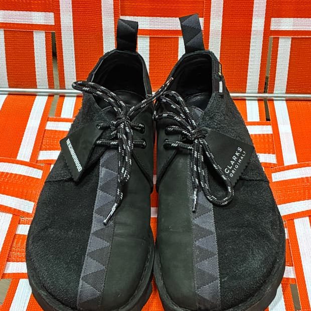 클락스x네이버후드 데저트 트랙 us 9.5