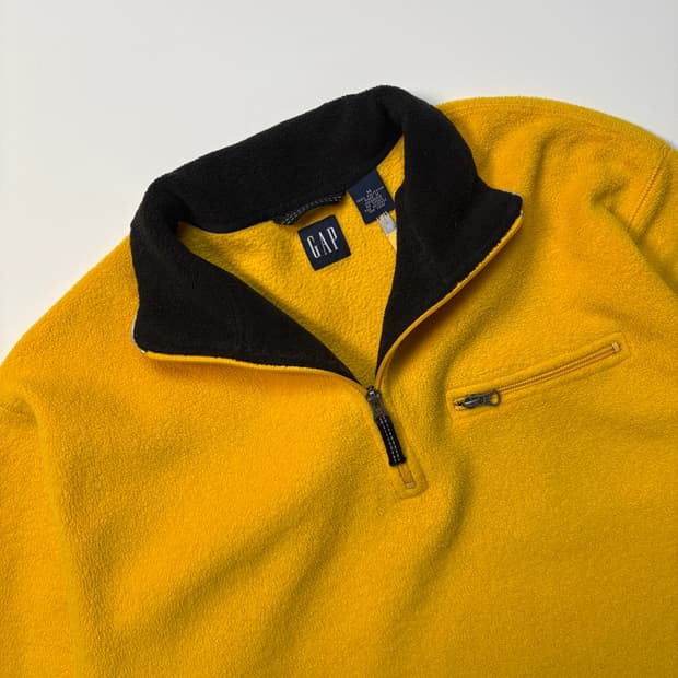 [M] 90s old gap 갭 옐로우 후리스