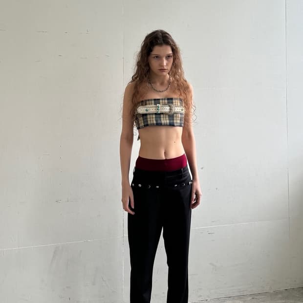 Dared 버튼 디테일 슬랙스