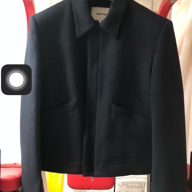 토니웩 버진울 크롭 블루종 s