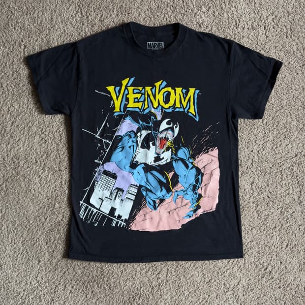 빈티지 마블 베놈 티셔츠